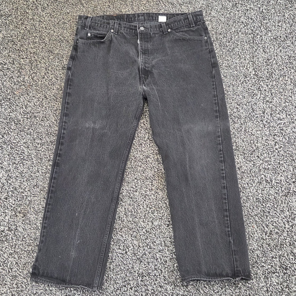 Vintage Levis 505 Orange Tab Jeans Mens 42x30 Black Made in USA‎ 90s Denim